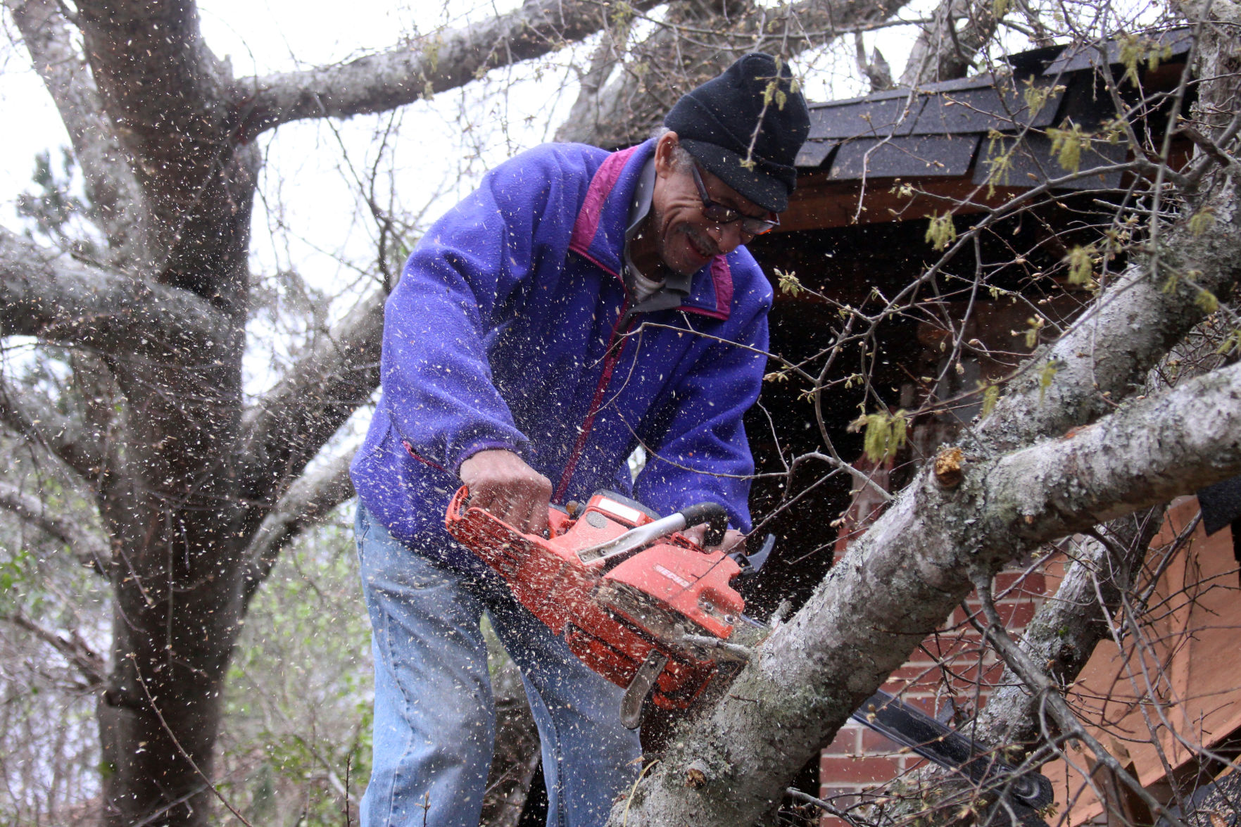 Tornado damage cleanup in Smiths Station